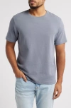 Frame Duo Fold Cotton T-shirt In Smoky Blue