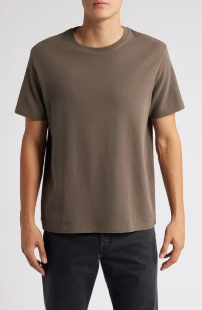 Frame Duo Fold Cotton T-shirt In Taupe