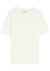 Frame Duo Fold Cotton T-shirt In White