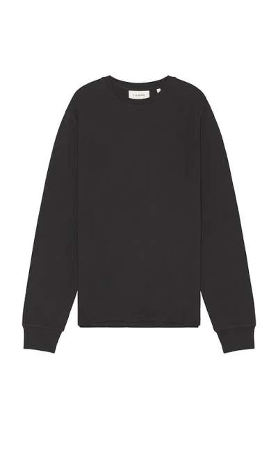 Frame Duo Fold Crew In Dark Grey