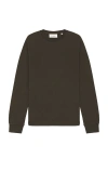 Frame Duo Fold Crew Shirt In Taupe