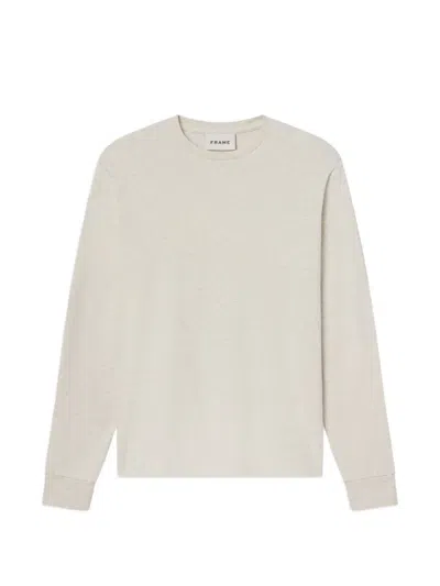 Frame Duo Fold Crew-neck Sweater In Neutral