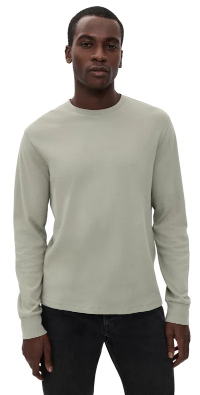 Frame Duo Fold Long Sleeve Tee Pale Olive