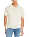 Frame Denim Duo Fold Polo Shirt In White Canvas