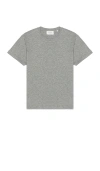 Frame Duo Fold Tee Heather Grey In Grey