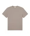 Frame Short Sleeve Light Cotton Tee Smoky Mocha In Brown