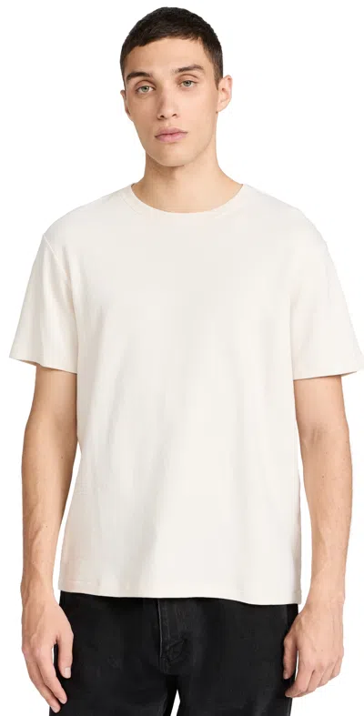 Frame Duo Fold Tee In White Sand