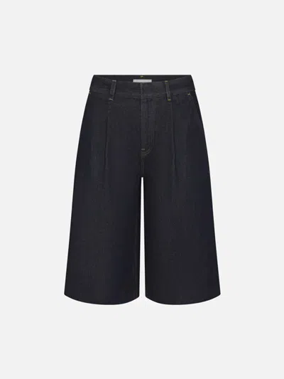 Frame E26 Denim Shorts In Indigo