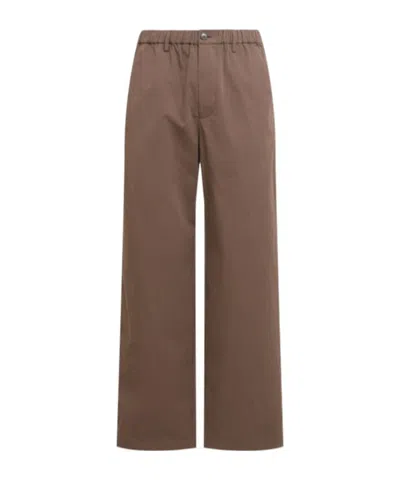 Frame Easy Cotton Pants In Brown