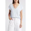 Frame Baggy High Rise Bubble Jeans In Westbury In Light Chambray