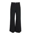 Frame Easy Wide Flare High-rise Flared Jeans In Black