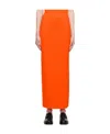 Frame Elastic Waist Skirt In Red