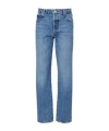 Frame Essential Straight Jeans In Blue