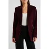 Frame Everyday Velvet Blazer In Wine