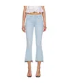 Frame Faded Cat Moustache Pleated Jeans In Multicolor