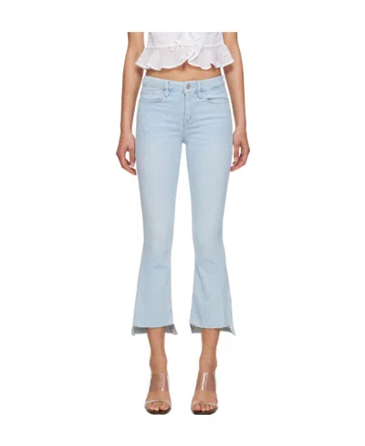 Frame Faded Cat Moustache Pleated Jeans In Multicolor