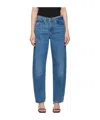 Frame Baggy High Rise Bubble Jeans In Westbury In Blue