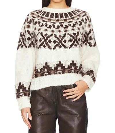 FRAME FAIRISLE SWEATER IN CREAM MULTI