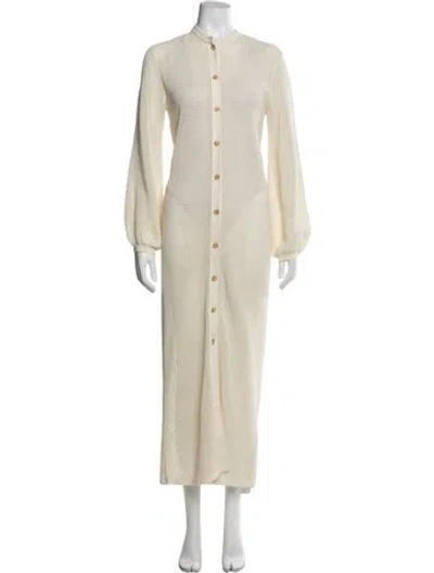 Pre-owned Frame Faux Fur Coat In Neutral