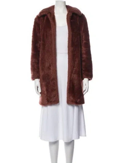 Pre-owned Frame Faux Fur Faux Fur Coat In Multicolor