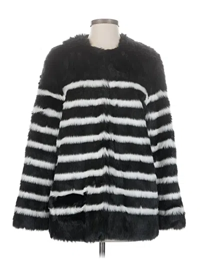 Pre-owned Frame Faux Fur Jacket In Black