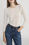 Frame Faux Pearl Cashmere Sweater In White