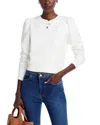 Frame Henley Sweatshirt In White