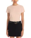 Frame Fitted Crewneck Tee In Neutral