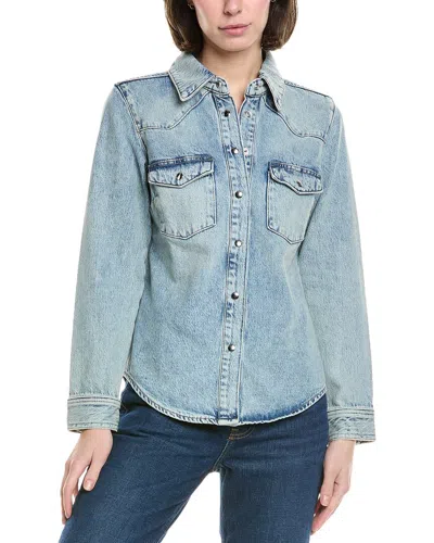 Frame Fitted Heritage Shirt In Blue