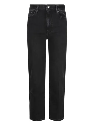 Frame Five-pocket Jeans In Black