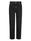 Frame Le Palazzo Crop Jeans In Black