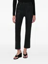 Frame Black Le Sleek Straight Trousers In Black