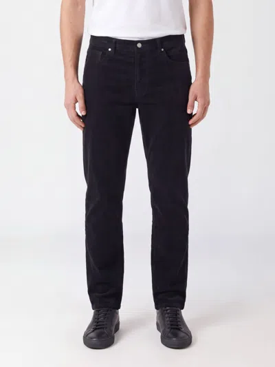 Frame Five-pocket Slim-fit Corduroy Trousers In Black
