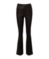 Frame Flared Casual Pants In Brown