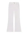 Frame Flared Denim Trousers In White