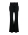 Frame Flared High-waist Jeans In Black