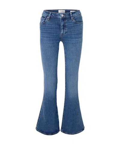 Frame The Icon Flared Jeans In Blue