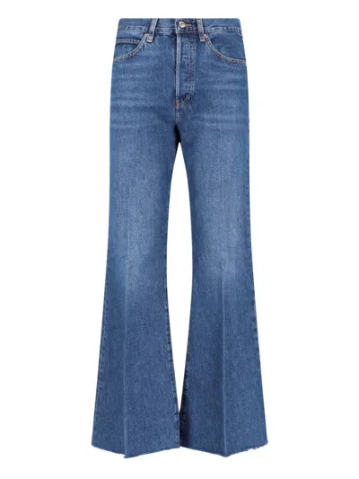 Frame Flared Jeans In Blue