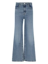 Frame Le Slim Raw Hem High Waist Palazzo Jeans In Blue