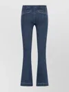 Frame Flared Leg High-rise Jeans In Blue