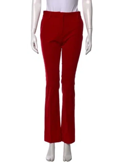Pre-owned Frame Flared Pants In Red