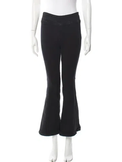 Pre-owned Frame Flared Pants In Black