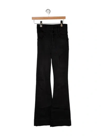 Pre-owned Frame Flared Pants In Black