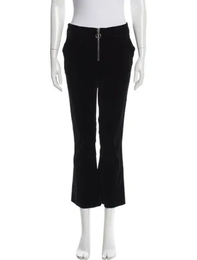 Pre-owned Frame Flared Pants In Black