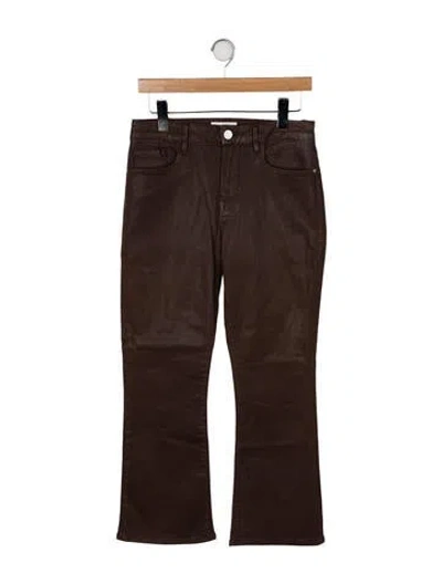 Pre-owned Frame Flared Pants In Black