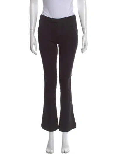 Pre-owned Frame Flared Pants In Black