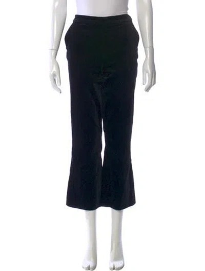 Pre-owned Frame Flared Pants In Black