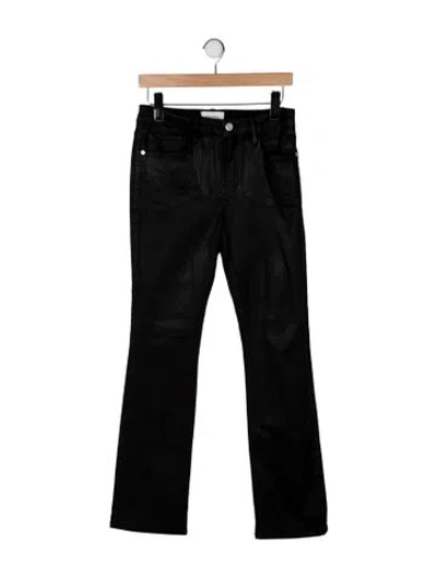Pre-owned Frame Flared Pants In Black
