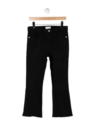 Pre-owned Frame Flared Pants In Black
