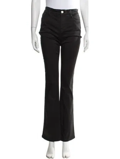 Pre-owned Frame Flared Pants In Black